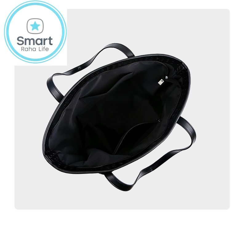 Smartrahalife Fashion PU Leather Tote Bag for Women, 3 Ways to Wear: Shoulder/Crossbody/Handbag, Casual Portable Purse with Local Fast Delivery