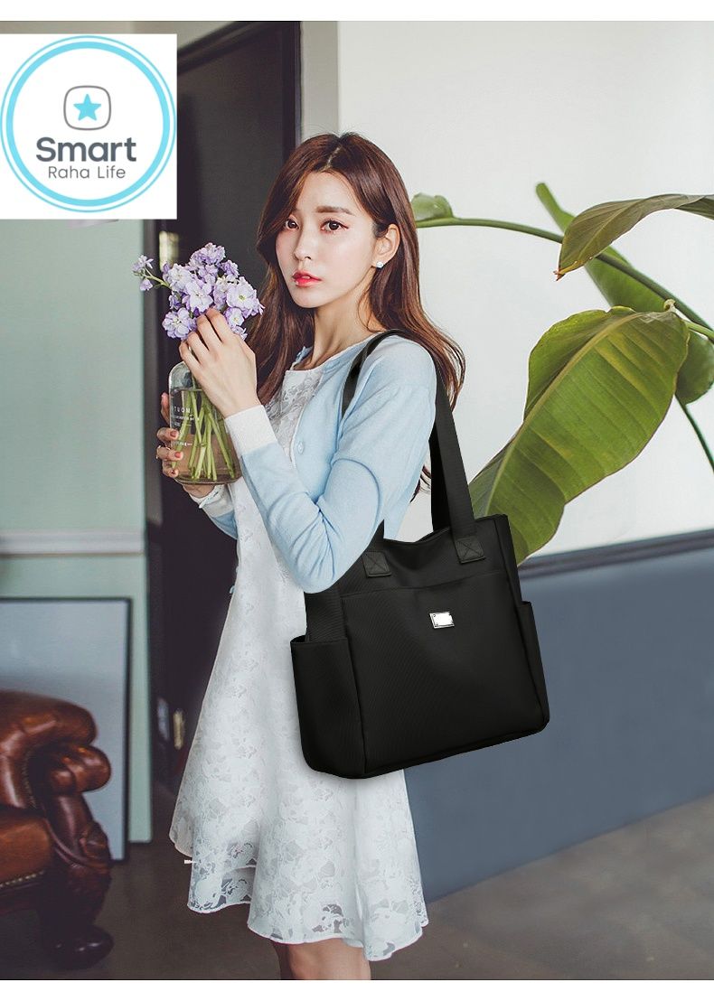 Smartrahalife Fashion PU Leather Tote Bag for Women, 3 Ways to Wear: Shoulder/Crossbody/Handbag, Casual Portable Purse with Local Fast Delivery