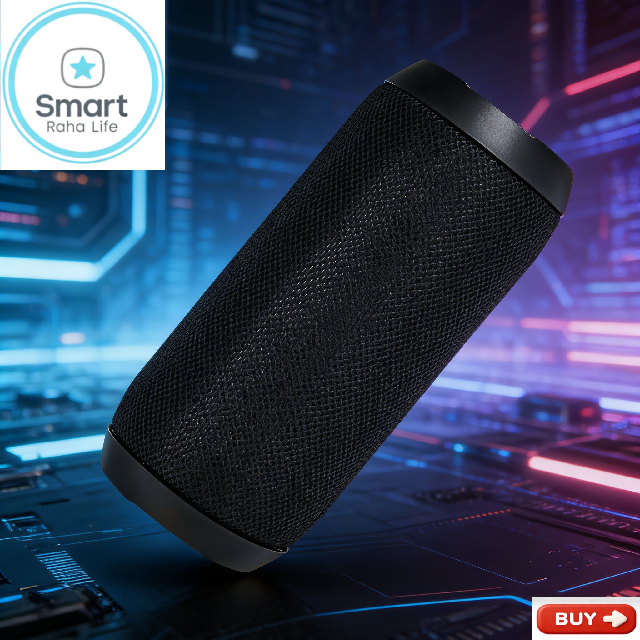 【Promotion】Smartrahalife Wireless Bluetooth Speaker – Home Theater Soundbar with Subwoofer for TV & PC, 4D Surround Sound, TF Card Slot, Portable, Long-Lasting Battery, Great Value Sound System