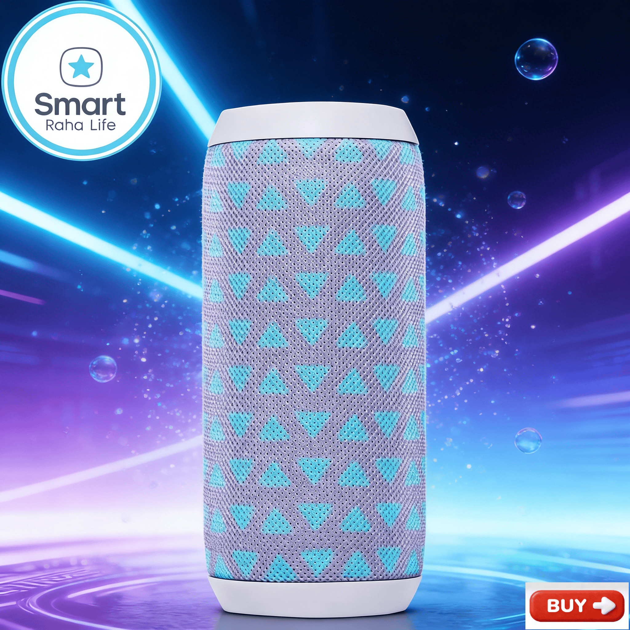 【Promotion】Smartrahalife Wireless Bluetooth Speaker – Home Theater Soundbar with Subwoofer for TV & PC, 4D Surround Sound, TF Card Slot, Portable, Long-Lasting Battery, Great Value Sound System