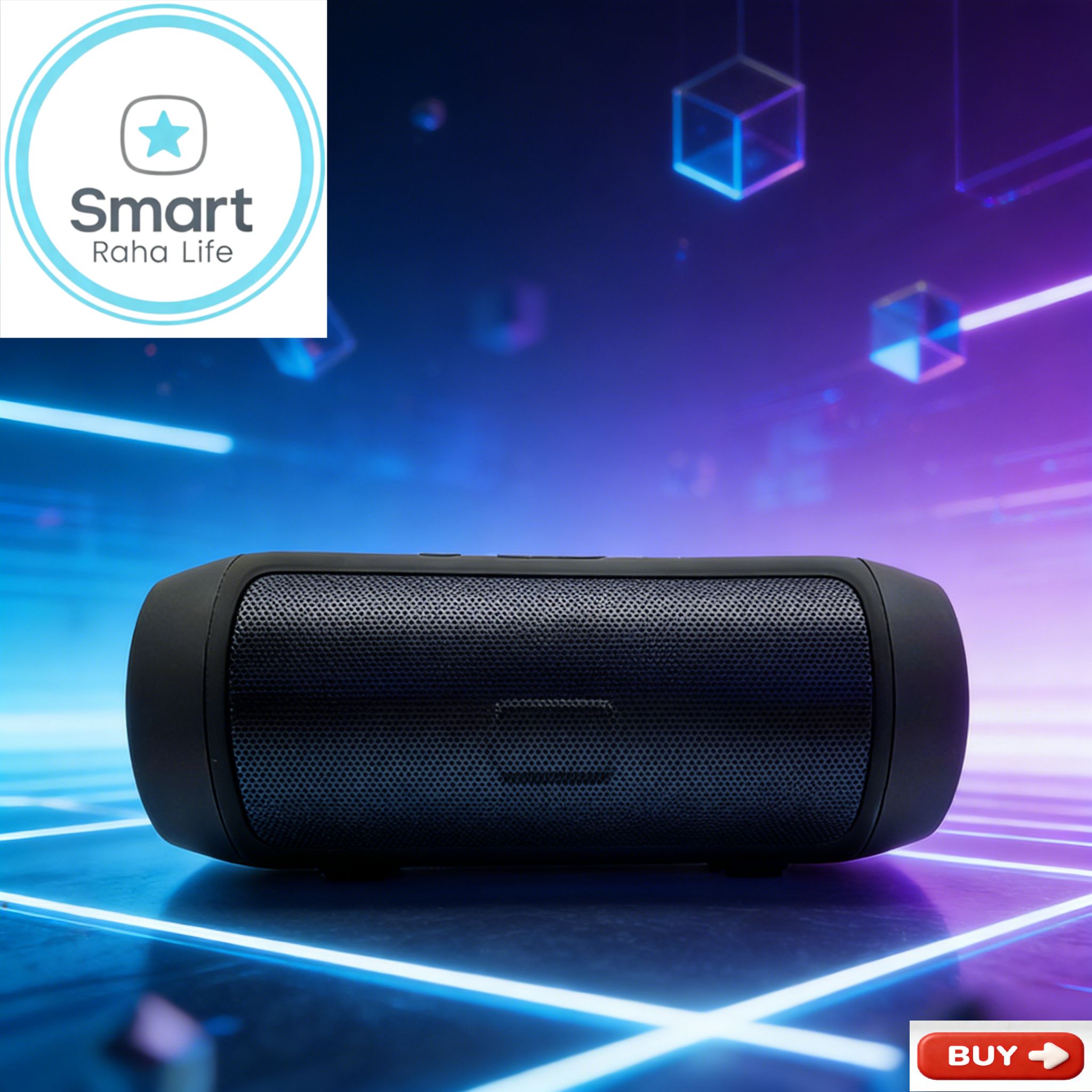 【Promotion】Smartrahalife Wireless Bluetooth Speaker – Home Theater Soundbar with Subwoofer for TV & PC, 4D Surround Sound, TF Card Slot, Portable, Long-Lasting Battery, Great Value Sound System