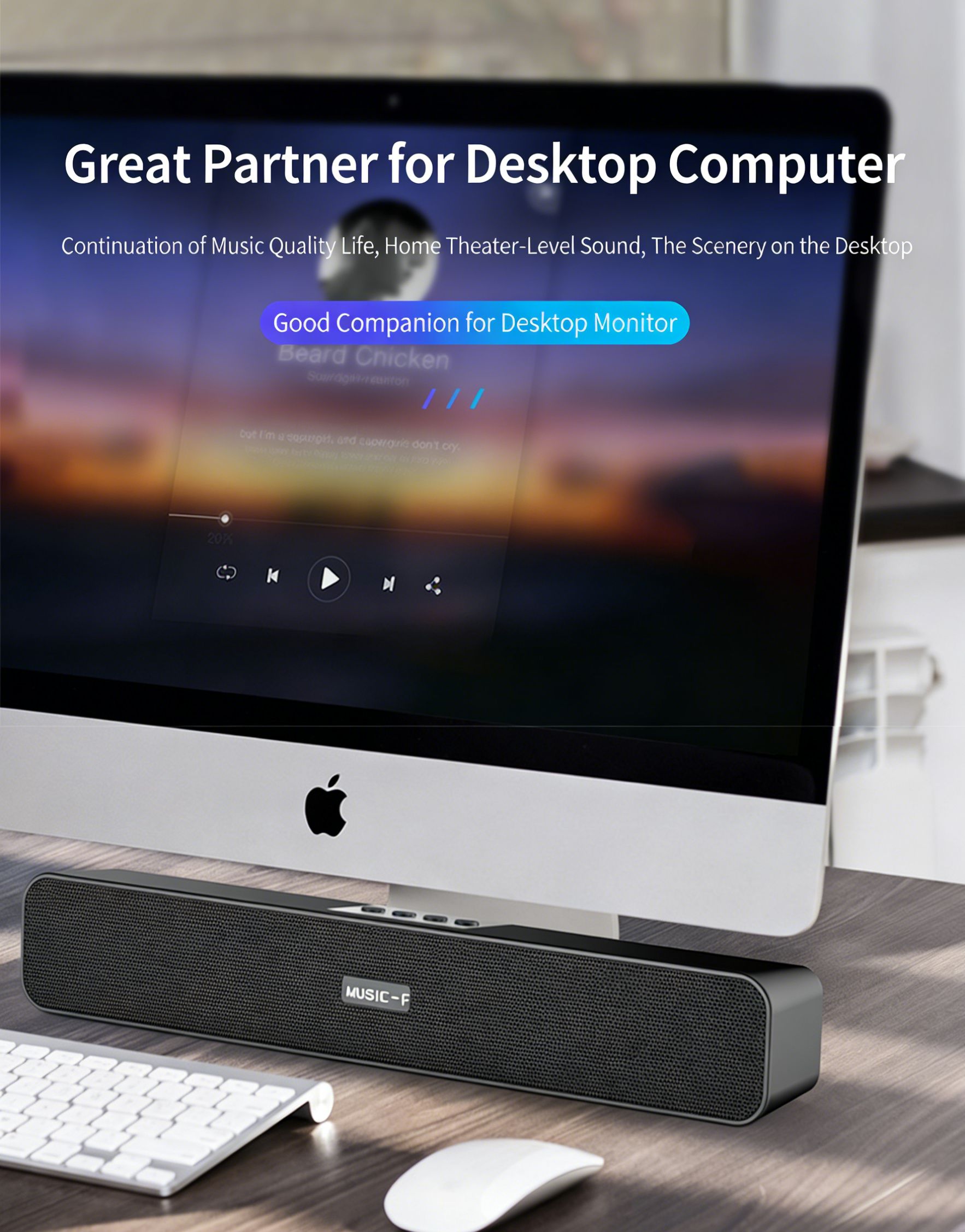 【Promotion】Smartrahalife Wireless Bluetooth Speaker – Home Theater Soundbar with Subwoofer for TV & PC, 4D Surround Sound, TF Card Slot, Portable, Long-Lasting Battery, Great Value Sound System