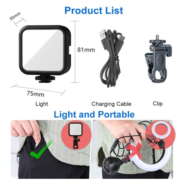 【Promotion】Smartrahalife LED Pocket Video Light