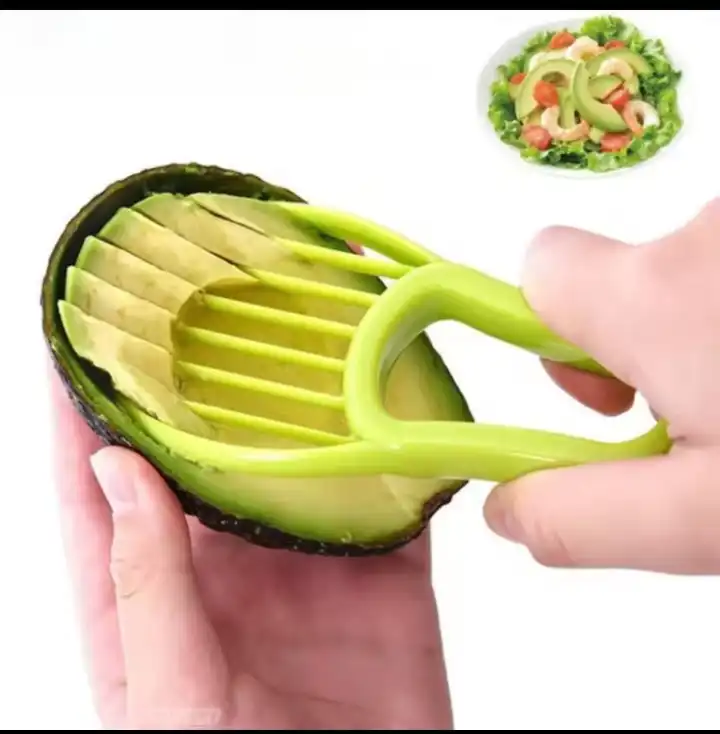 OVACADO SLICER 3 IN 1 AVOCADO PEELER SLICER TOOL - AVOCADO SLICER - AVOCADO CUTTER AND SCOOPER FOR FRUITS & VEGETABLE - AVOCADO PITTER
