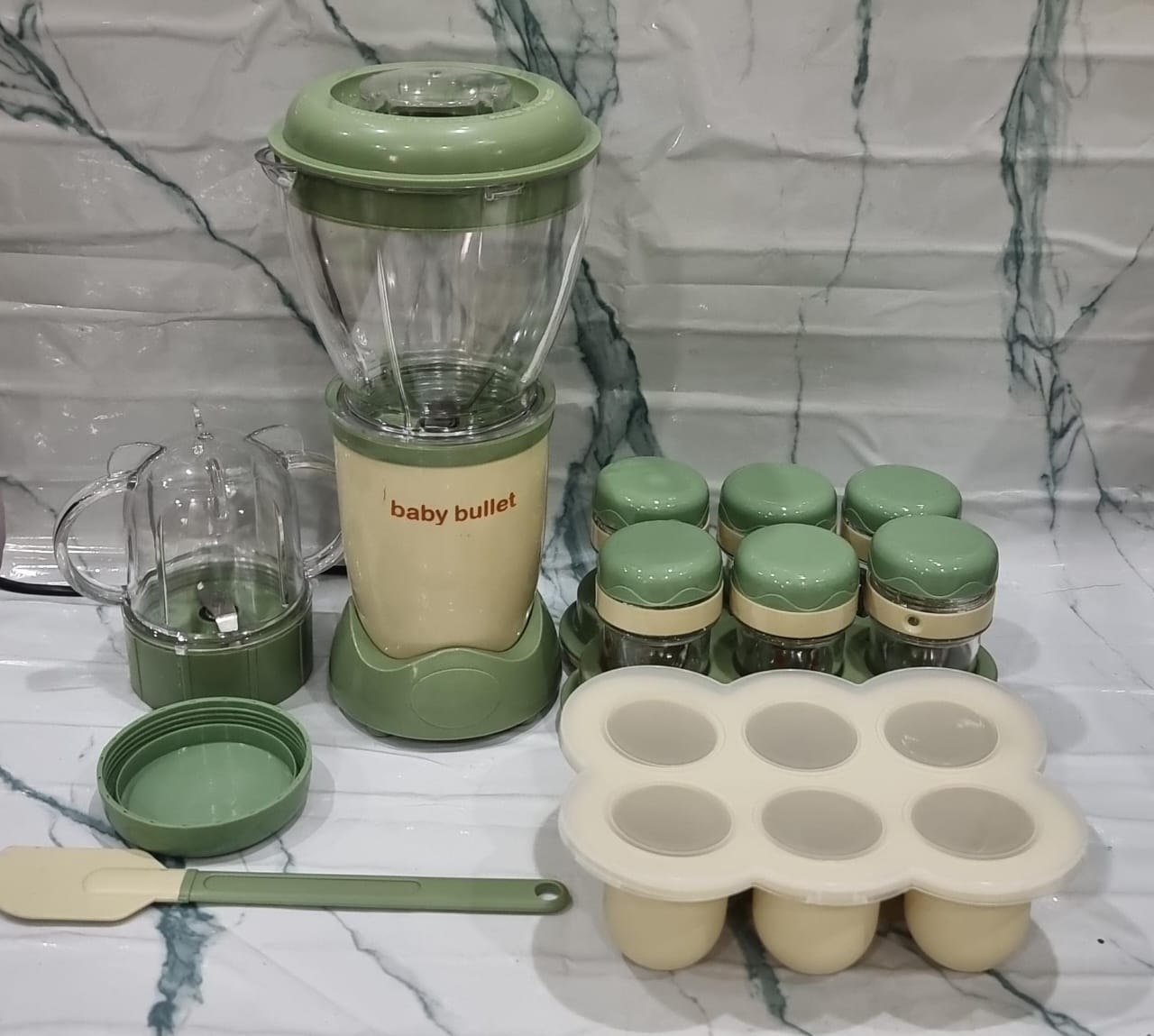 200W BABY BULLET FOOD MAKING SYSTEM N9W BABY FOOD MAKER & FOOD PROCESSOR, UPGRADED 14-IN-1 BABY FOOD BLENDER, PUREE MAKER, PUREE GRINDER FOR FRUIT, VEGGIES, MEAT, BABY FEEDING ESSENTIALS, SHOWER GIFTS