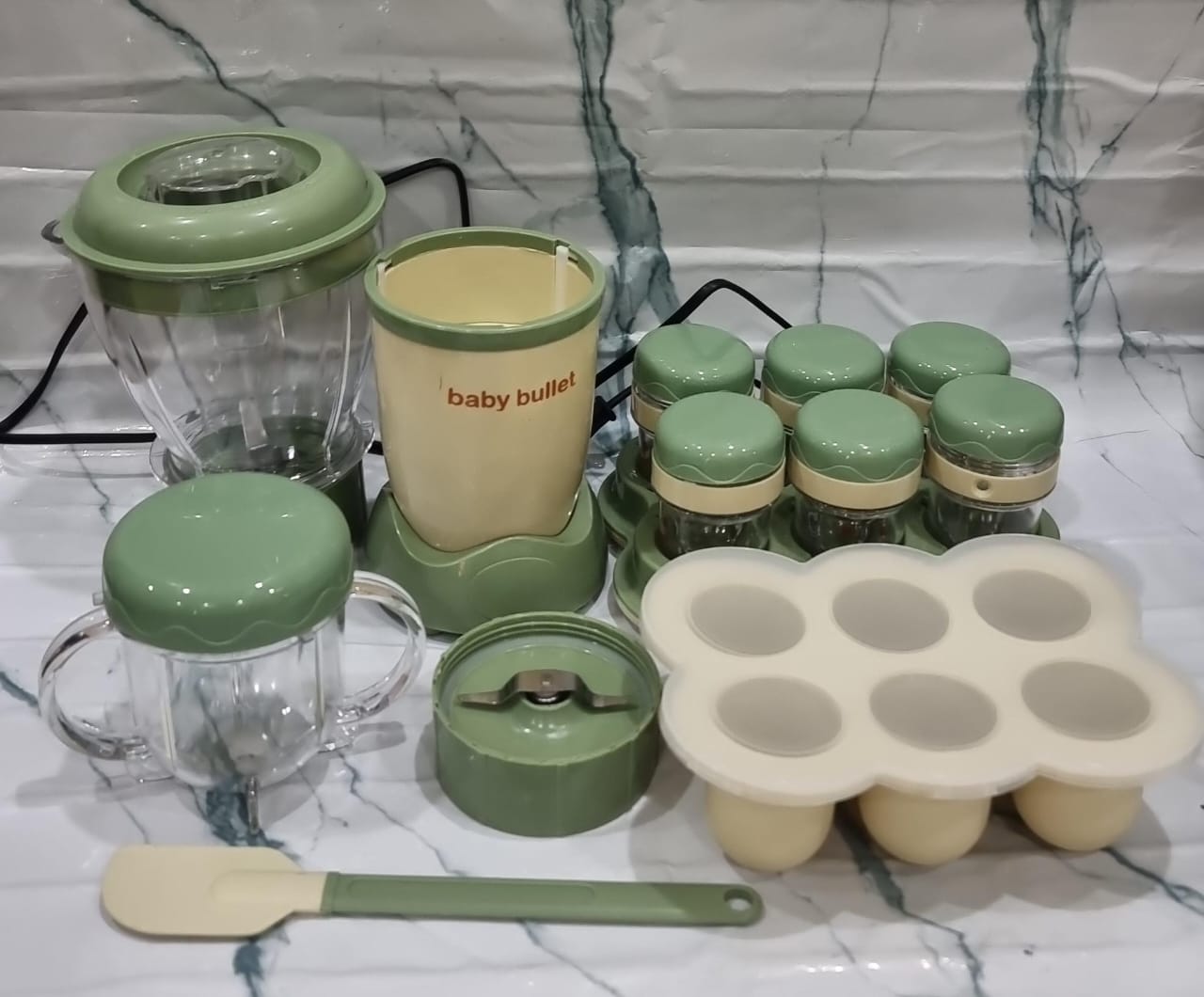 200W BABY BULLET FOOD MAKING SYSTEM N9W BABY FOOD MAKER & FOOD PROCESSOR, UPGRADED 14-IN-1 BABY FOOD BLENDER, PUREE MAKER, PUREE GRINDER FOR FRUIT, VEGGIES, MEAT, BABY FEEDING ESSENTIALS, SHOWER GIFTS