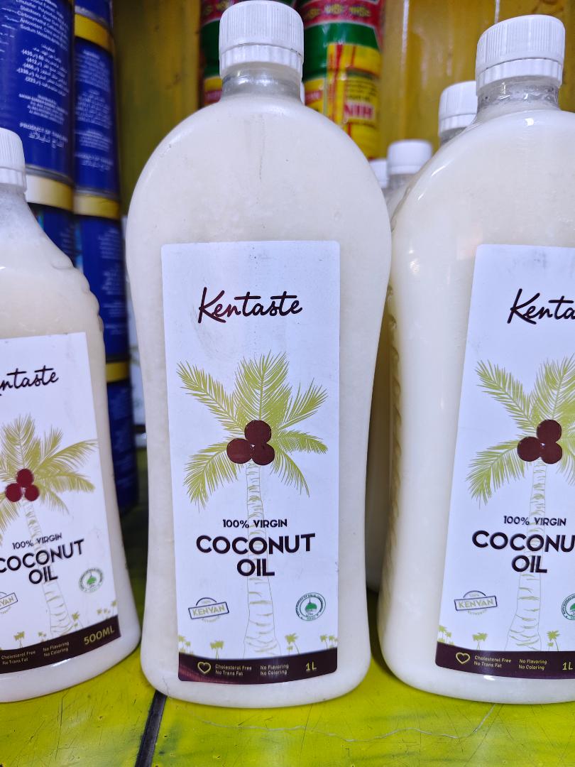 COCONUT OIL (moisturizes skin,removes dundruf , strengthen hair,used for cooking
