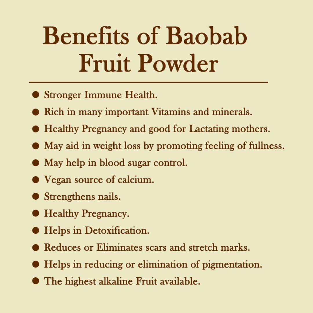 BOABAB POWDER (CONTAINS VITAMIN A AND C,BOOS IMMUNITY,HIGH FIBER , BALANCE BLOOD SUGARS HEALTH PREGNANCY,GOOD FOR LACTATING MOTHER