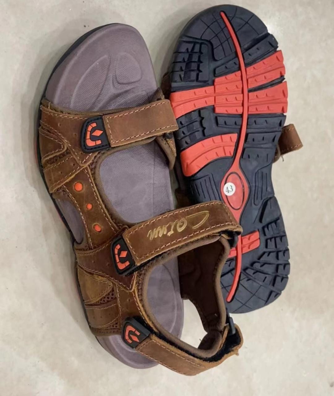ORIGINAL GHT💫💫💫 Leather Sandals🔥🔥🔥🔥🔥High Quality Leather Mens Open Shoes\ Sandals🔥🔥🔥🔥🔥
