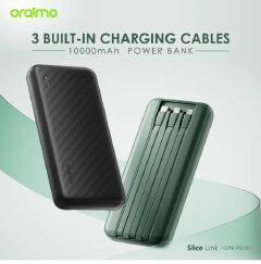 SPECIAL DEALS!!  Oraimo OPB-P5101 10000mAh Powerbank Fast Charging 2 Outputs with Built-in Charging Cable Power Banks