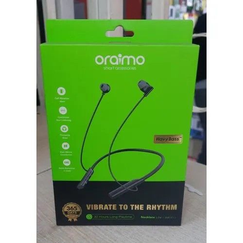 Oraimo Necklace Lite Wireless Bluetooth Earphones – Neckband Design, Long Battery Life, Deep Bass & Magnetic Earbuds
