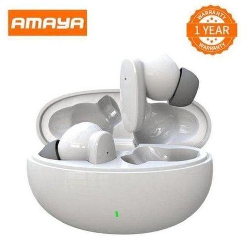 Amaya TK05 Heavy Bass Wireless Bluetooth Earpods/ Earbuds/ Airpods/ Headsets With Active Noise Cancellation For Upto 20 Hours Playtime