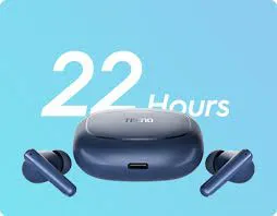 HOT DEALS!!Tecno TWS Buds 4 Noise Cancellation, 37 Hrs Playback, Immersive Sound, IPX5 Earbuds Bluetooth Earphone