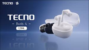 HOT DEALS!!Tecno TWS Buds 4 Noise Cancellation, 37 Hrs Playback, Immersive Sound, IPX5 Earbuds Bluetooth Earphone