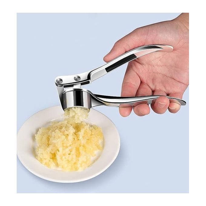 HOT DEALS!!!Premium Stainless Steel Garlic Press Crusher – Heavy Duty Easy Squeeze Garlic Mincer Kitchen Tool