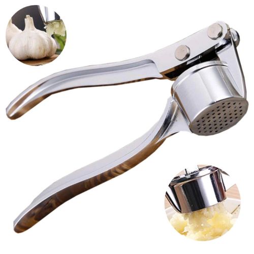 HOT DEALS!!!Premium Stainless Steel Garlic Press Crusher – Heavy Duty Easy Squeeze Garlic Mincer Kitchen Tool