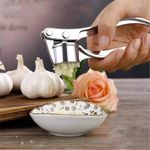 HOT DEALS!!!Premium Stainless Steel Garlic Press Crusher – Heavy Duty Easy Squeeze Garlic Mincer Kitchen Tool