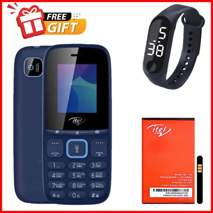 LIMITED DISCOUNT !!!BRAND NEW ITEL 2163 1.8" Display Wireless FM Dual SIM Opera Mini Bright Torch Kabambe Katululu Button Feature Phone King Talker with 2000 Contacts Memory, Long-Lasting Battery,