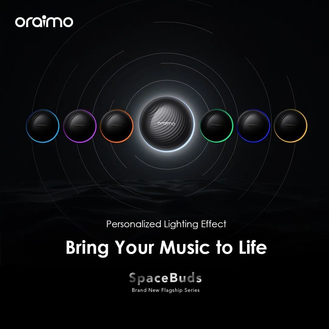 HOT DEALS!! Oraimo SpaceBuds Hybrid ANC True Wireless Earbuds: | 40-Hr Long Playtime | Personalized Lighting Effect | Water Resistant | Hybrid ANC Noise Cancellation | Customized Voice Prompts |