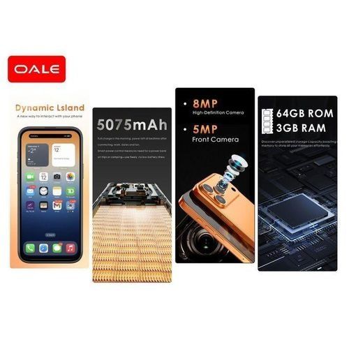 AMAZING DEALS!! OALE 17 PRO MAX 4G:| 6.85" HD+ Incell Display | 8(4+4)GB RAM+128GB ROM | 5750mAh Battery | Dual SIM | 20MP Rear & 13MP Selfie Camera | Android 15 | Type-C Port | Fingerprint Unlock |