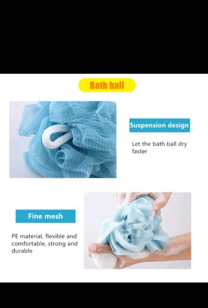 3-in-1 Luxury Exfoliating Shower Kit – Back Scrubber, Bath Glove & Soft Body Loofah ✨️