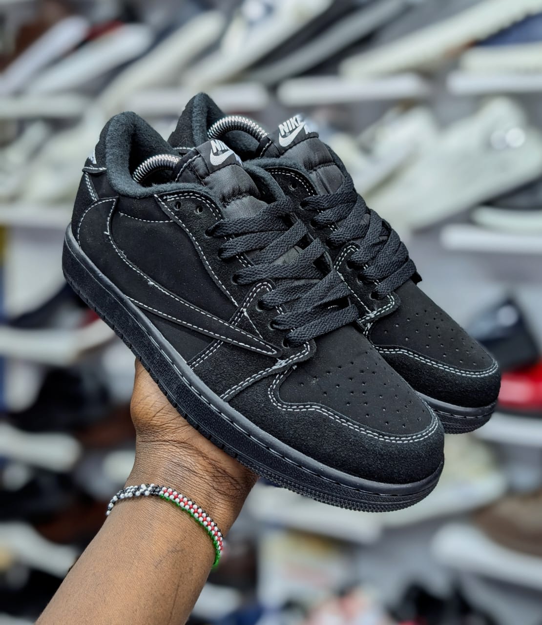 🔥 On Offer Air Jordan 1 Retro Low Cut Travis Scott Mocha Inspired Customized SB Dunk & Jordan Style High-Quality Sneakers – Premium Streetwear Trainers with Durable Rubber Sole, Cushioned Comfort