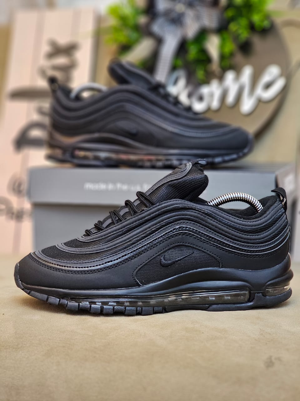 Air Max 97 Style Unisex Sneakers – Lightweight Air Cushion Running Shoes, Breathable Sport Trainers, Comfortable Street Fashion Casual Sneakers for Men and Women Everyday Wear - Generic