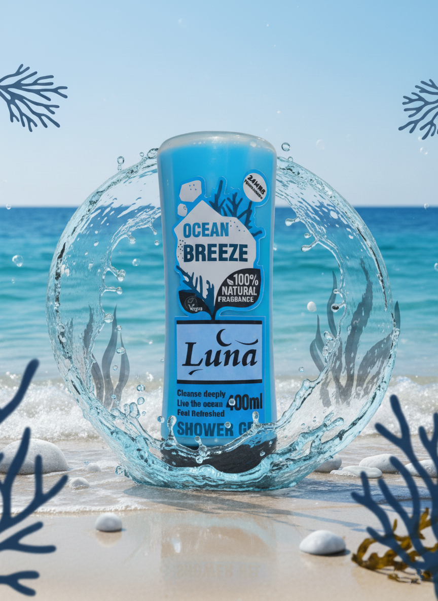 LUNA OCEAN BREEZE SHOWER GEL 400ML