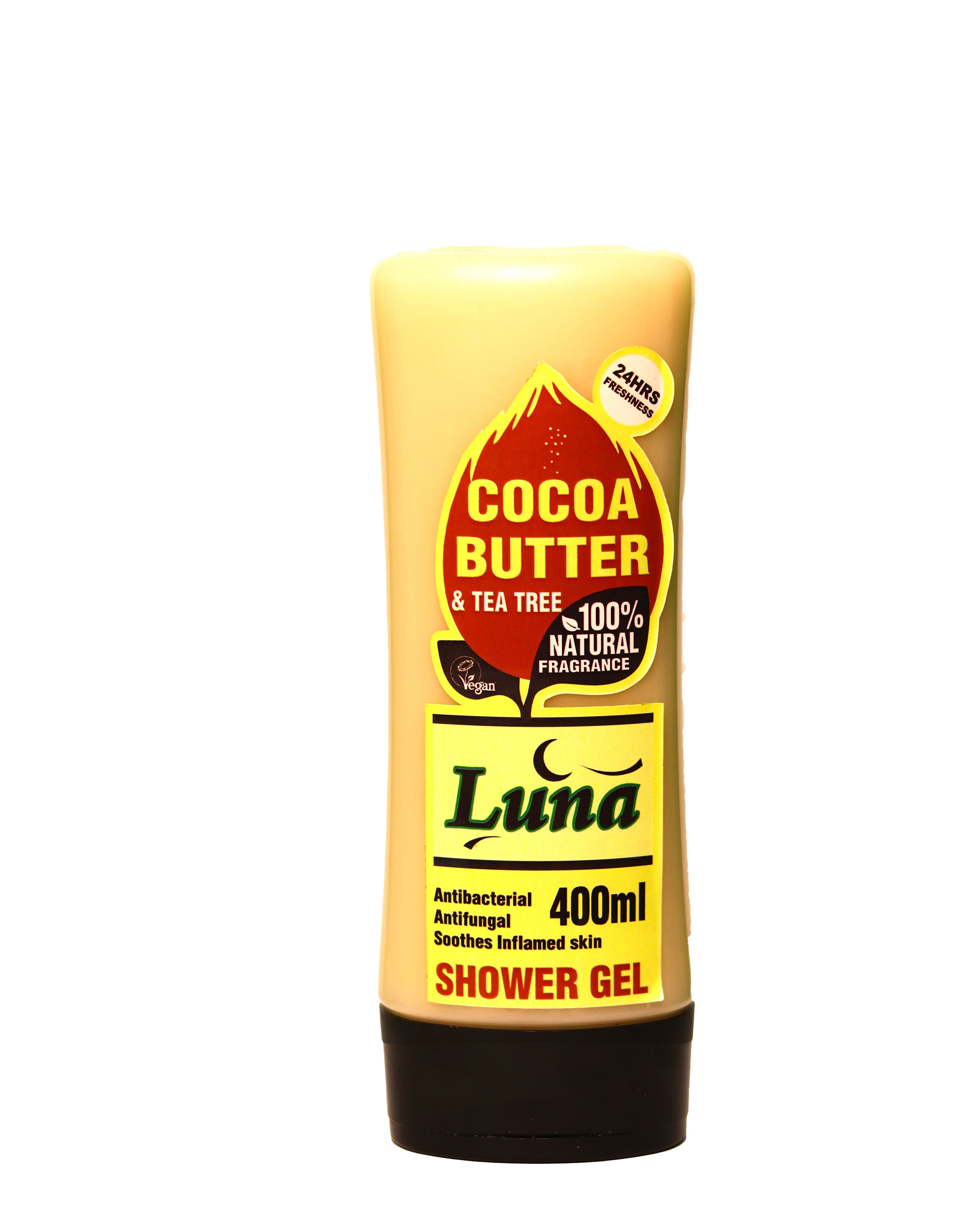 LUNA COCOA BUTTER & TEA TREE SHOWER GEL 400ML