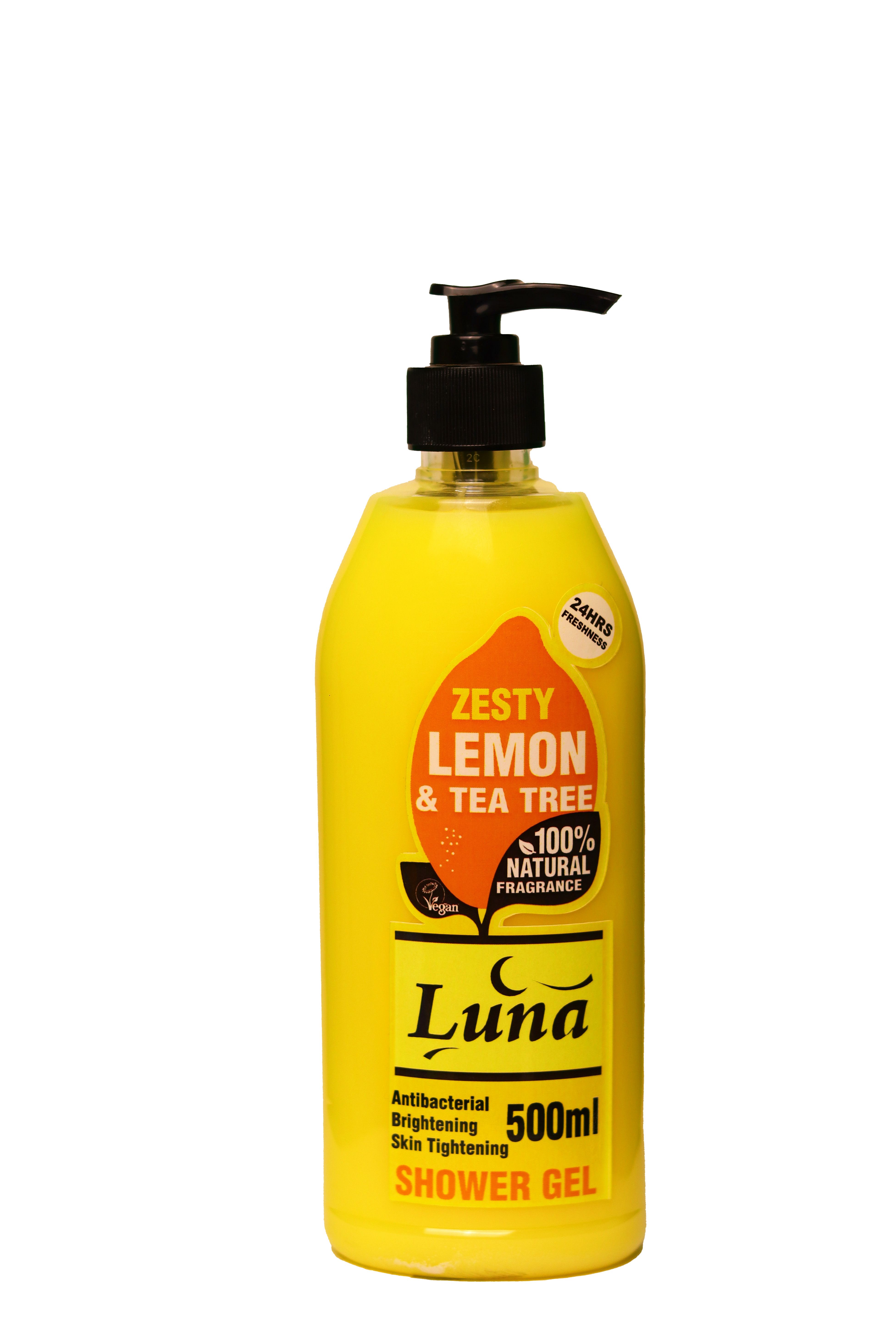 LUNA ZESTY LEMON & TEA TREE SHOWER GEL 500ML