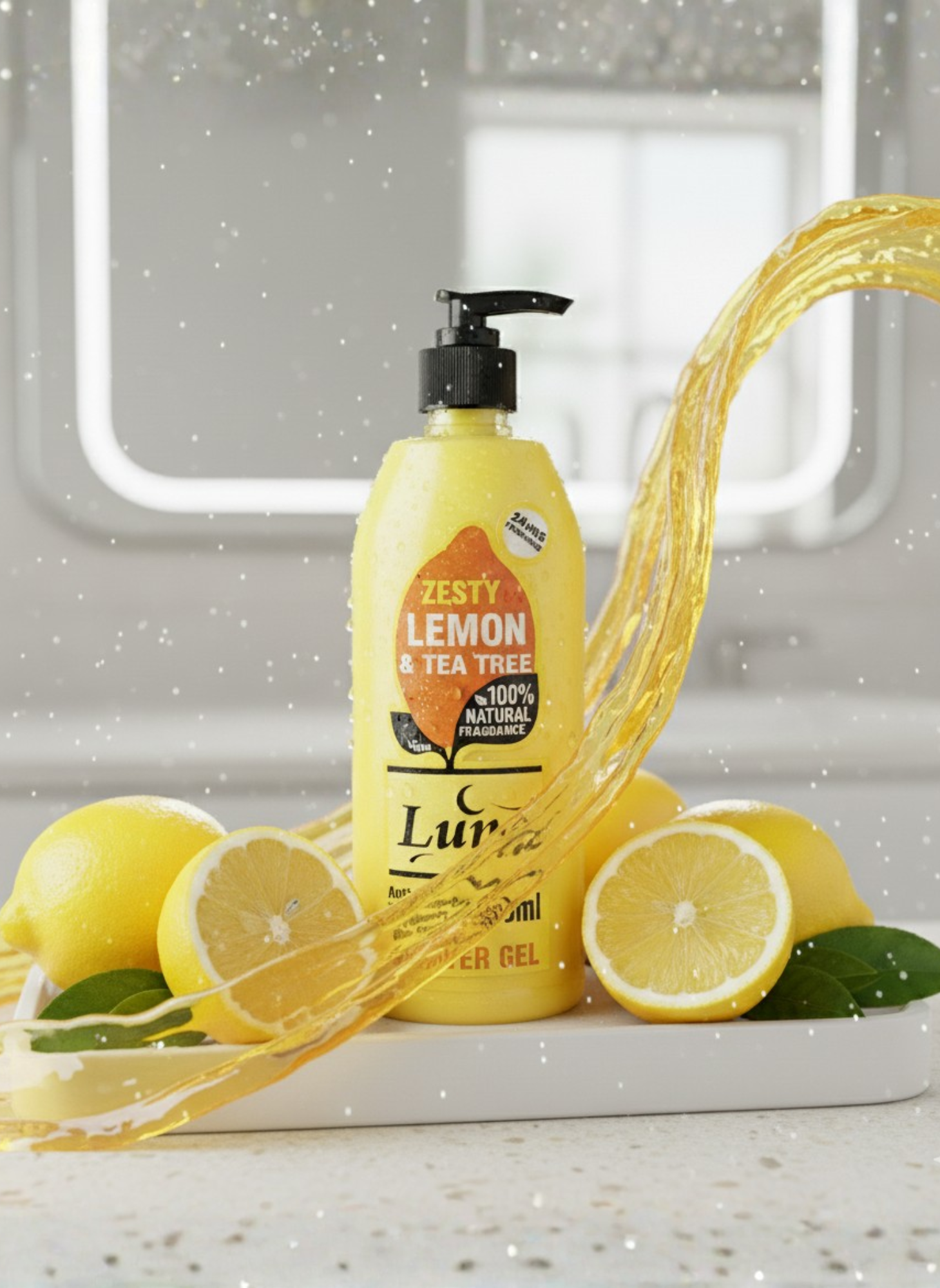 LUNA ZESTY LEMON & TEA TREE SHOWER GEL 500ML