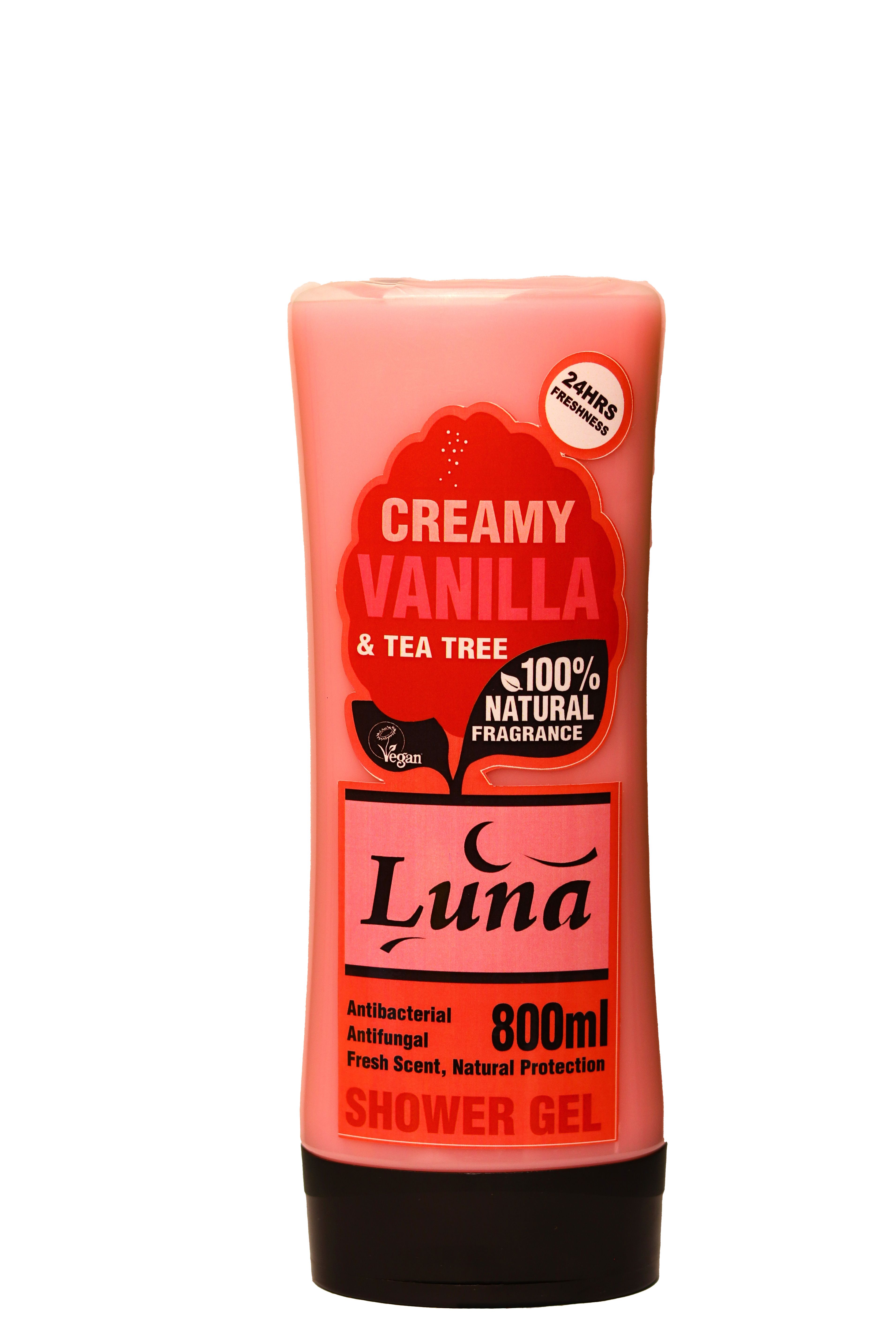LUNA CREAMY VANILLA SHOWER GEL 800ML
