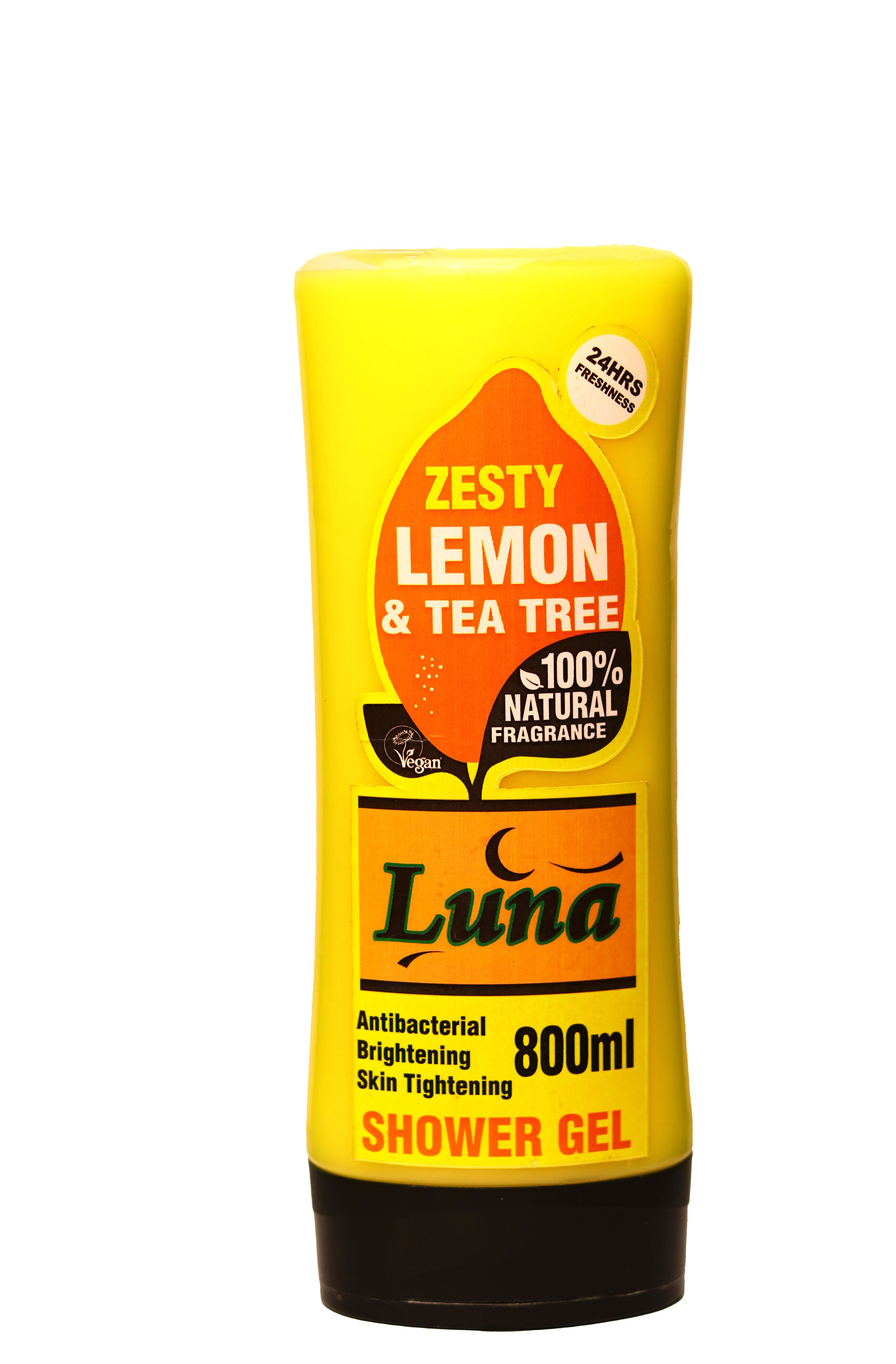 LUNA ZESTY LEMON & TEA TREE SHOWER GEL 800ML