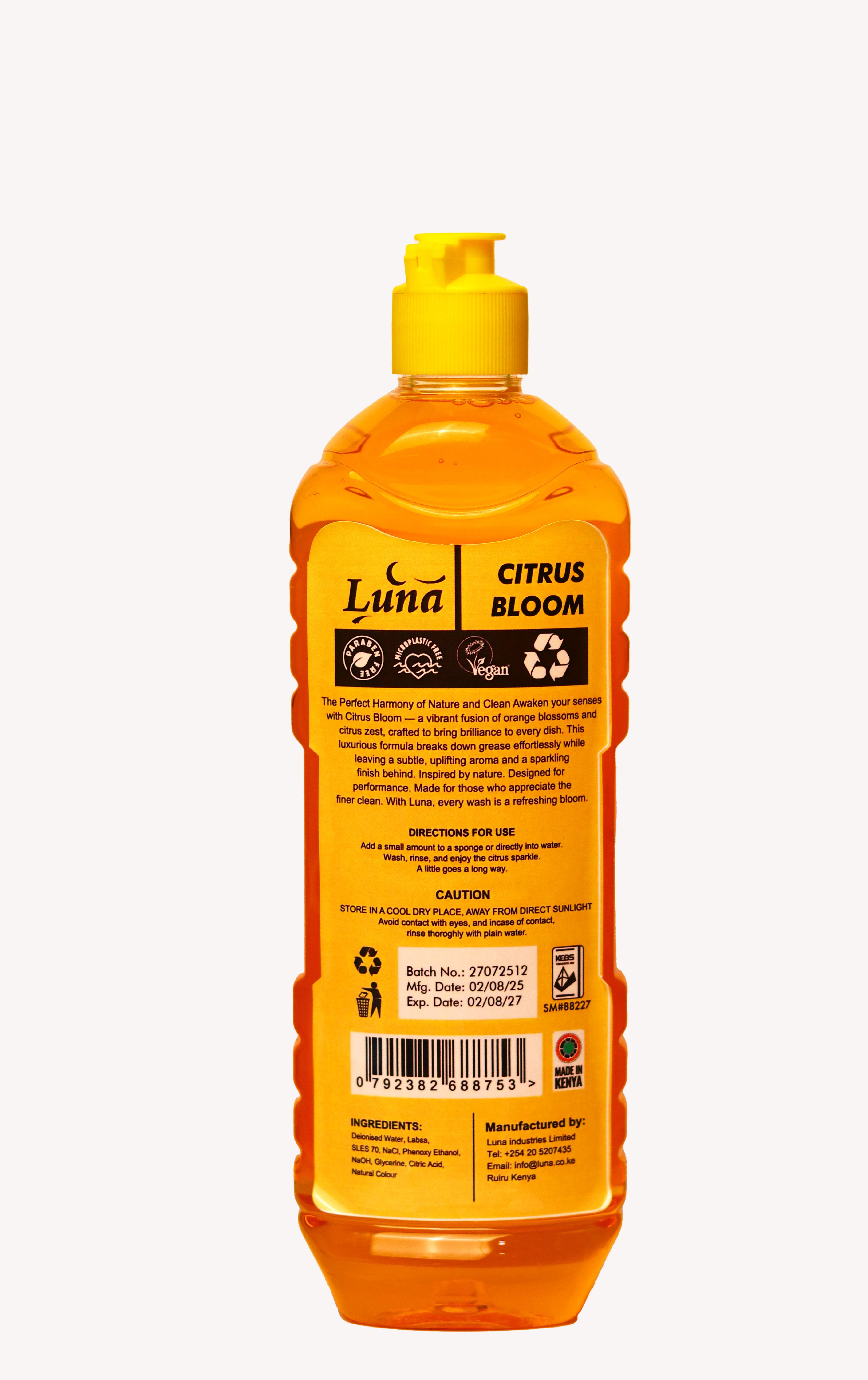 LUNA CITRUS BLOOM DISH WASH 500ML