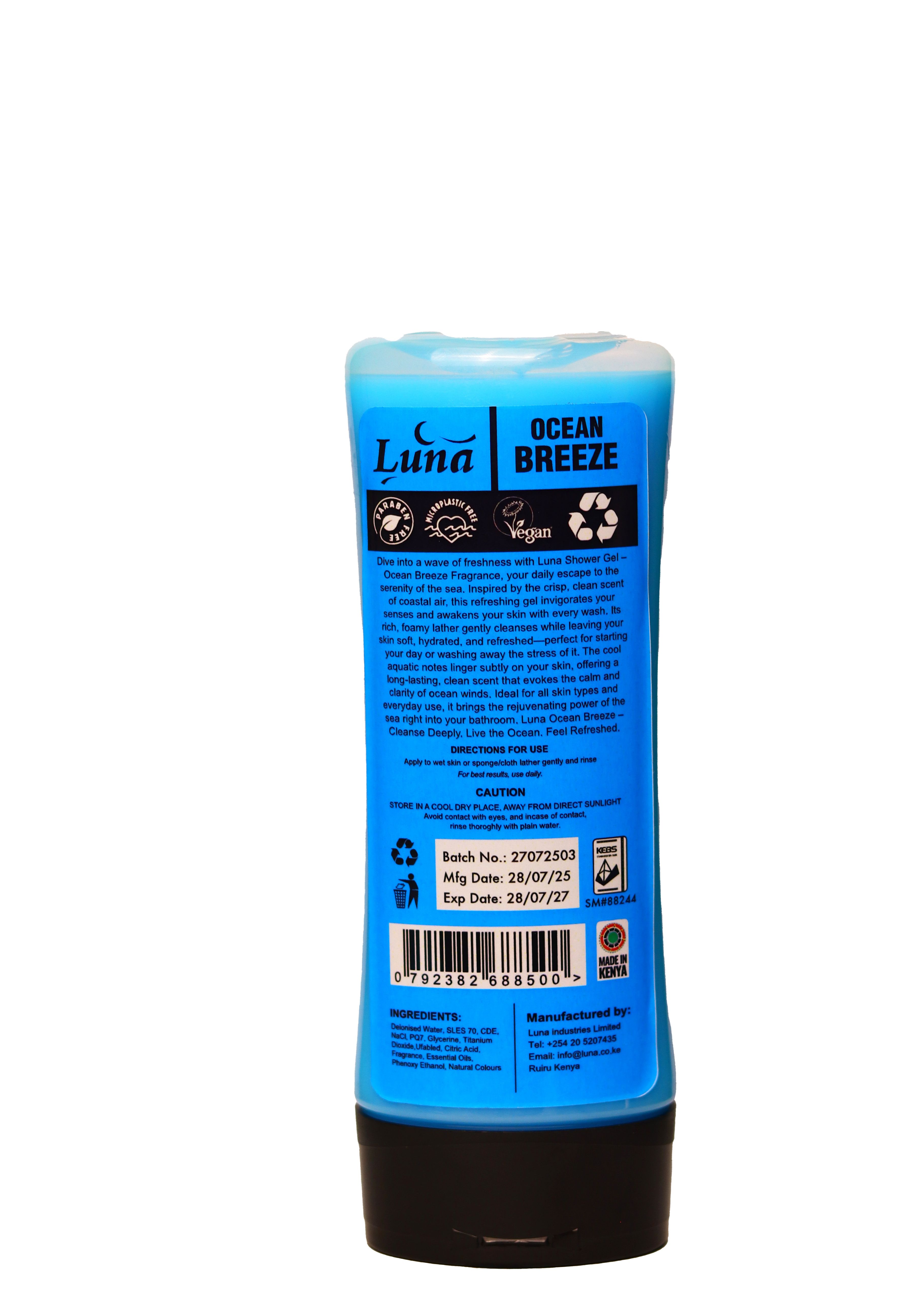 LUNA OCEAN BREEZE SHOWER GEL 400ML