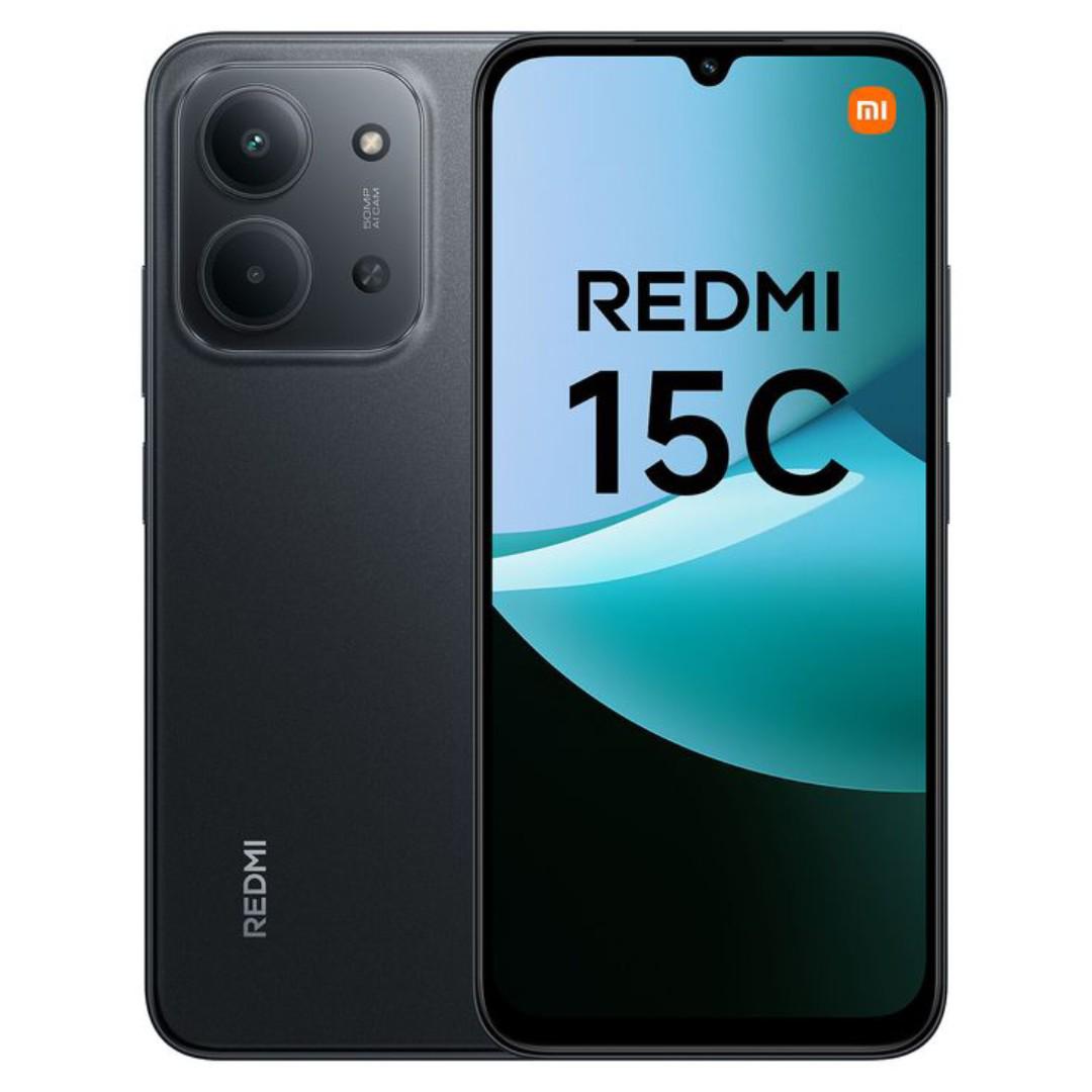 Xiomi Redmi 15C large 6.9-inch 120Hz display, the MediaTek Helio G81 Ultra chipset for efficient processing, a 50MP main camera, and a massive 6000mAh battery with 33W fast charging.