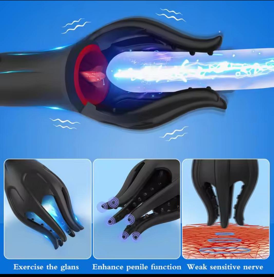 MALE SEX TOY-  VIBRATING TONGUE  LICKING MASTURBATOR FOR MEN  ORAL SEX, BLOWJOB LASTING  DELAY ENDURANCE TRAINING SEX TOY FOR MEN.