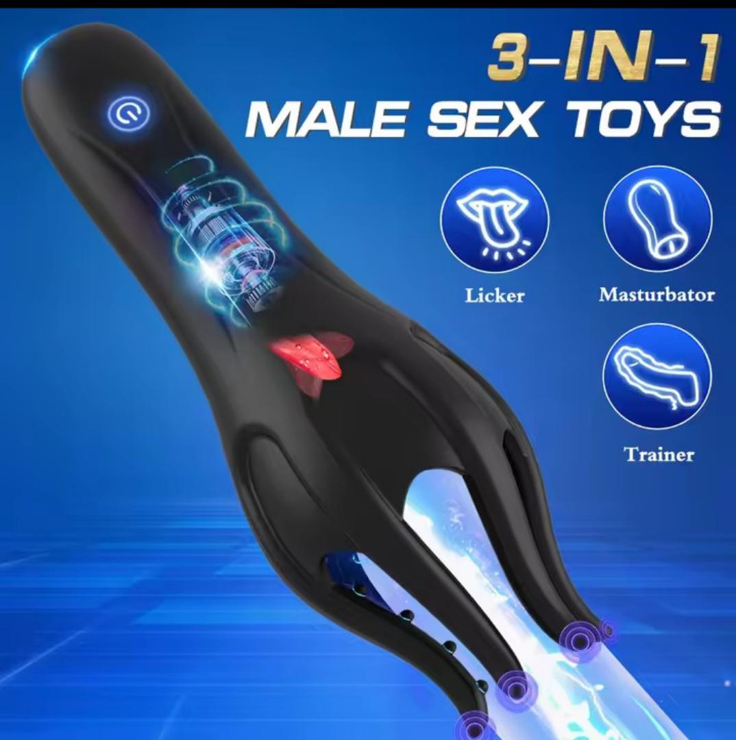 MALE SEX TOY-  VIBRATING TONGUE  LICKING MASTURBATOR FOR MEN  ORAL SEX, BLOWJOB LASTING  DELAY ENDURANCE TRAINING SEX TOY FOR MEN.