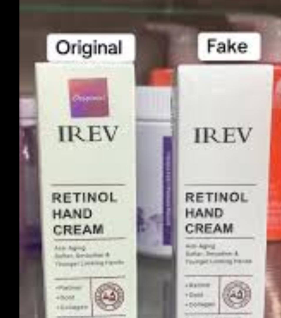 ORIGINAL IREV Retinol Hand Cream  Antiaging Hand Treatment Cream Softens Smoothes Protects Hands Nails Cuticles - For Younger Looking Hands Vitamin A Minimises Age Effect on Skin