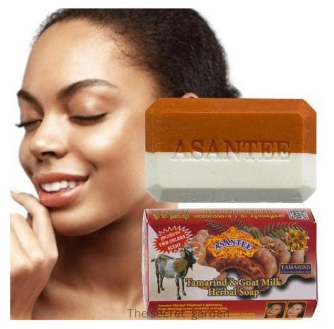 2 PCs of Asante Tamarind & Goat Milk Whitening Soap with Honey 135g