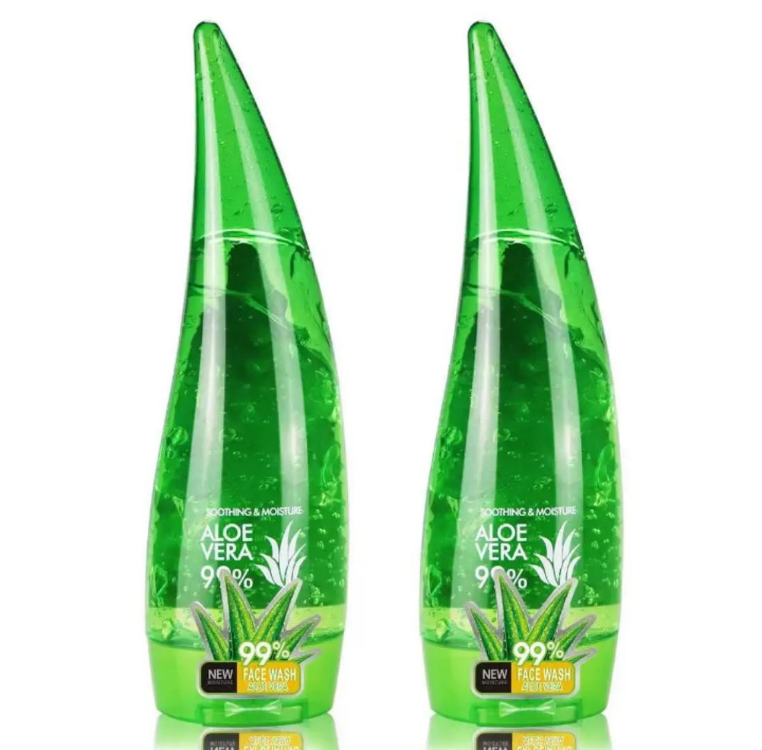 2PCS -ORIGINAL -Aloe Vera Soothing Gel Sunburn Repair Gel 99% Natural AloeVera Content Treat Sun Burns and Repairs Skin Faster Hydrating and Moisturizing Cream 170 ml