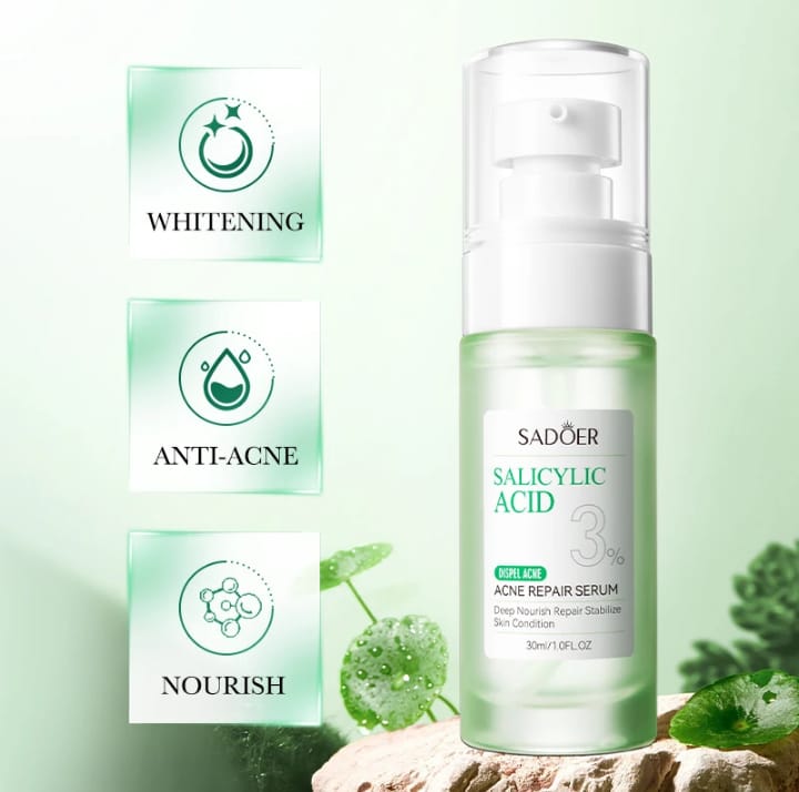 ACNE SKIN CARE TREATMENT _SADOER TONER +SADOER SERUM+ALOE VERA GEL+ASANTEE GOAT AND TAMARIND SOAP. THIS SKIN CARE SET WILL DRY UP ACNE AND PIMPLES , UNCLOG PORES, AND CONTROL OIL ON ACNE PRONE SKIN