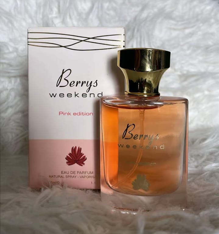 2pcs Berries Weekend Pink Edition Perfume Set – Long Lasting Ladies Fragrance Deodrant 200ml+ Eau de Parfum 35ml