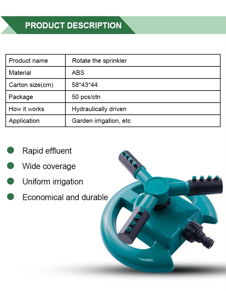 Automatic Watering Garden Lawn Water Sprinkler Rain Gun Sprinkler Head for Irrigation System