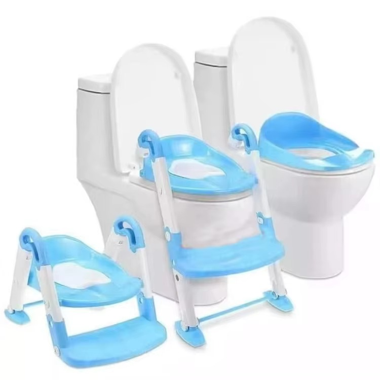 3in1  Portable Training Kids Toilet-Baby Potty With Ladder Potty Training Seat, Toddler Potty Training Toilet Seat with Steps Stool Splash Guard and Anti-Slip Potty Seat