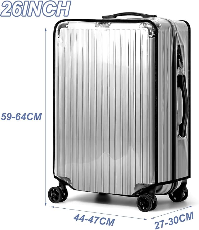 Full Transparent Luggage Protector Cover Waterproof Dustproof Durable Suitcase Cover Protector Travel Accessories PVC Case
