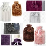 Hot Water Bottle with Soft Faux Fleece Cover 2L Capacity for Comfort, Warmth, Pain Relief, and Relaxation, Perfect for Cold Nights, Muscle Soreness, and Stress Relief Therapy