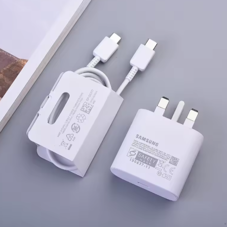 Complete 45W Type-C charger, Type-C output Header plus C to C data transfer cable, Super fast charging