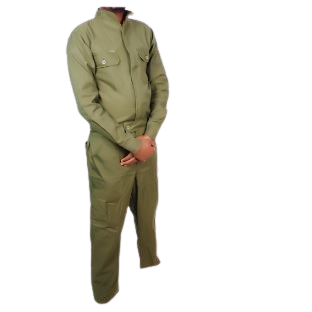 Plain Jungle Green Tetrex Polyester Overalls