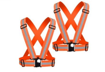 Reflective Safety Vest, Reflective Vest, Adjustable Reflective Safety Vest, Unisex Fluorescent Vest for Running, Cycling, Motorcycling